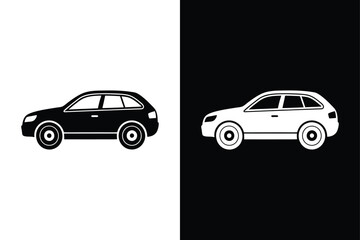 Fototapeta premium Vehicle Front View Icon. Clean and Versatile Car Graphic