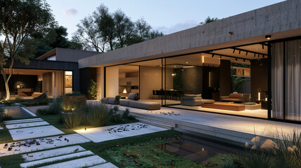 Obraz premium luxury house exterior 