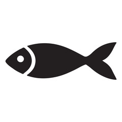 Fototapeta premium Fish Silhouette Vector Icon Design Illustration