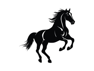 Obraz premium Majestic Horse Silhouettes Stunning Animal Clipart for Creative Projects