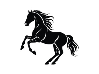 Obraz premium Majestic Horse Silhouettes Stunning Animal Clipart for Creative Projects