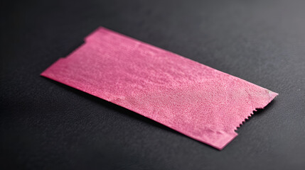 Fototapeta premium Admittance ticket against white background Movie clapper, movie tickets and popcorn on pink background, Generative Ai