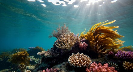 Obraz premium Underwater coral reef