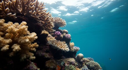 Underwater coral reef