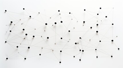 Abstract art depicting network connections and data flow.