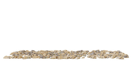 Pile of gravel stones. Construction material texture.