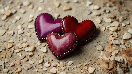 Obraz premium hearts isolated