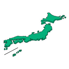 日本地図_アイソメトリックイラスト_03