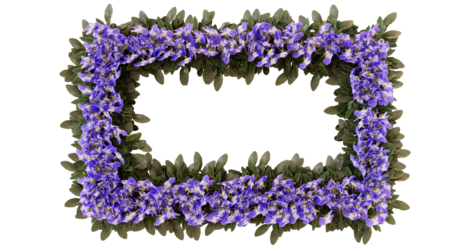 Purple Flower Frame