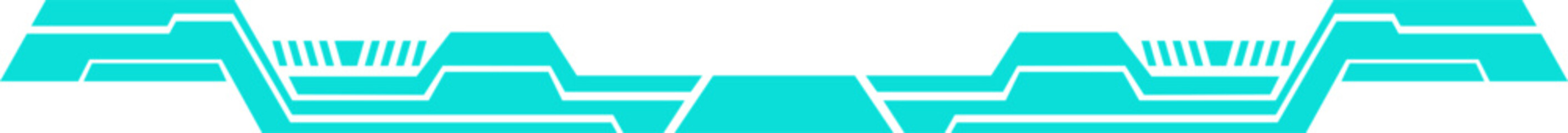 Obraz premium Digital Futuristic Footer