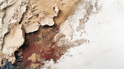 Fototapeta premium A Renaissance painting fragment isolated on a white background, highlighting the brushstrokes and age