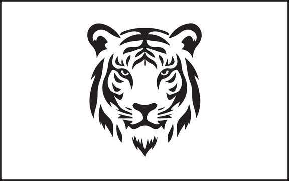 tiger head silhouette