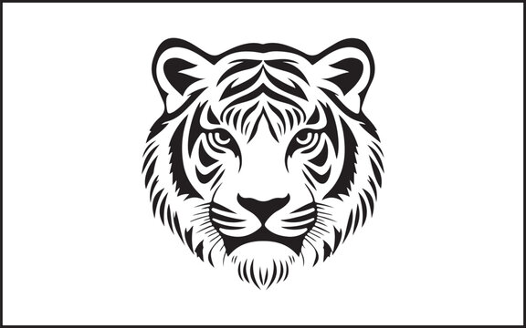 tiger head vector