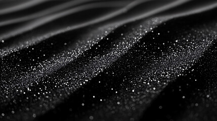 A black monotone grain texture resembling glittery sand.