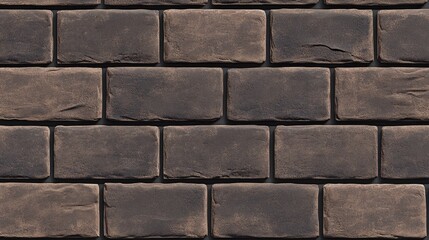 Obraz premium Seamless Brown Brick Wall Texture for Architectural and Design Projects