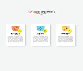 Fototapeta premium Mission,vision,values,graphic design template.eps 10 on white background