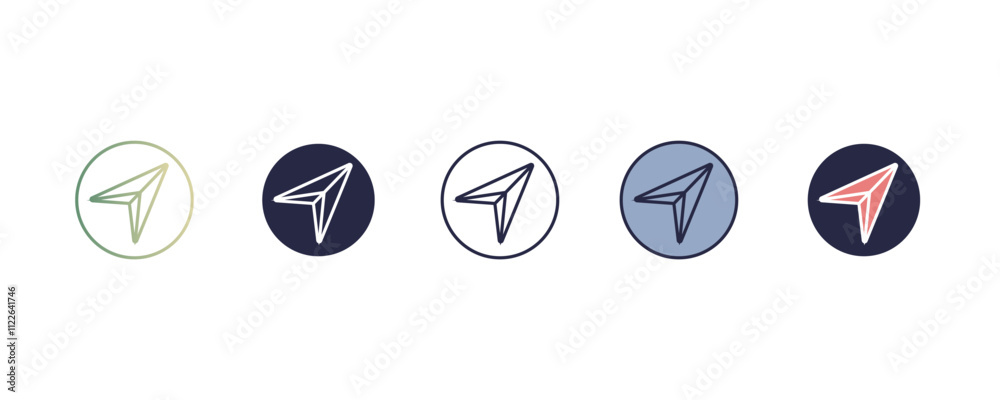 Poster back up gradient, line, filled, colored icon. editable vector from user interface concept. four diff