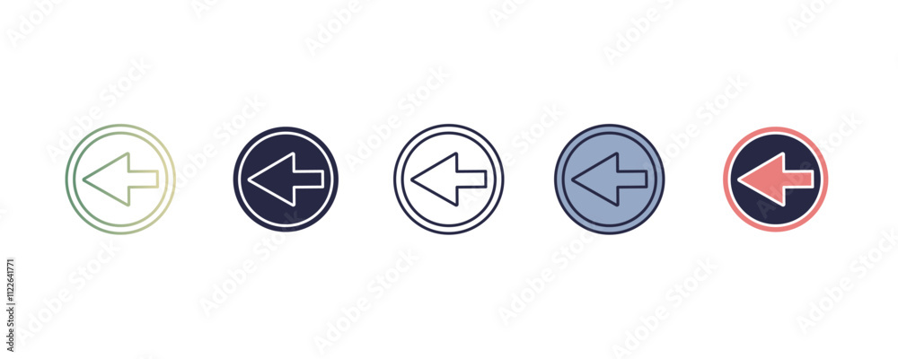 Poster reduce gradient, line, filled, colored icon. editable vector from user interface concept. four diffe