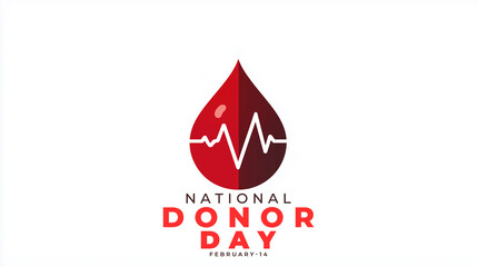 Obraz premium National Donor Day. donor concept background.