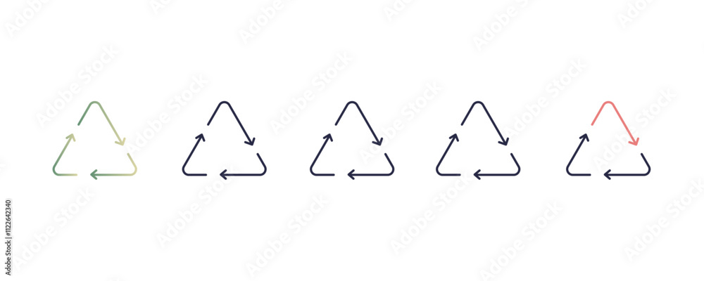 Poster right arrow with turn gradient, line, filled, colored icon. editable vector from user interface conc