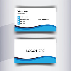 Fototapeta premium Clean style modern business card template