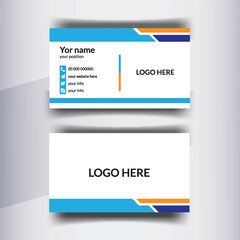 Clean style modern business card template
