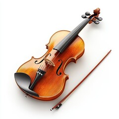 Fototapeta premium violin isolated on white