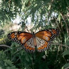 Obraz premium monarch butterfly on a flower, butterfly on a flower