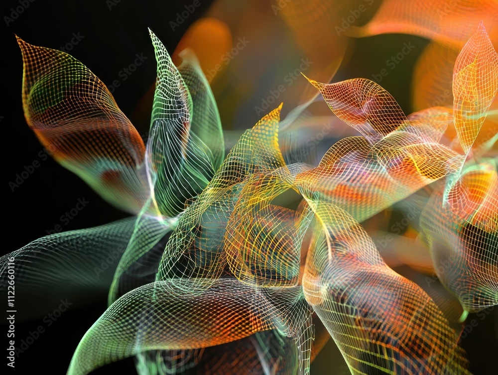 Poster visualizing neural botanical intelligenceai-driven imagery of plant structures in a digital environm