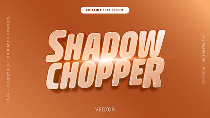 Shadow Copper 3D Editable Text Effect with Glossy Metallic Chrome Style