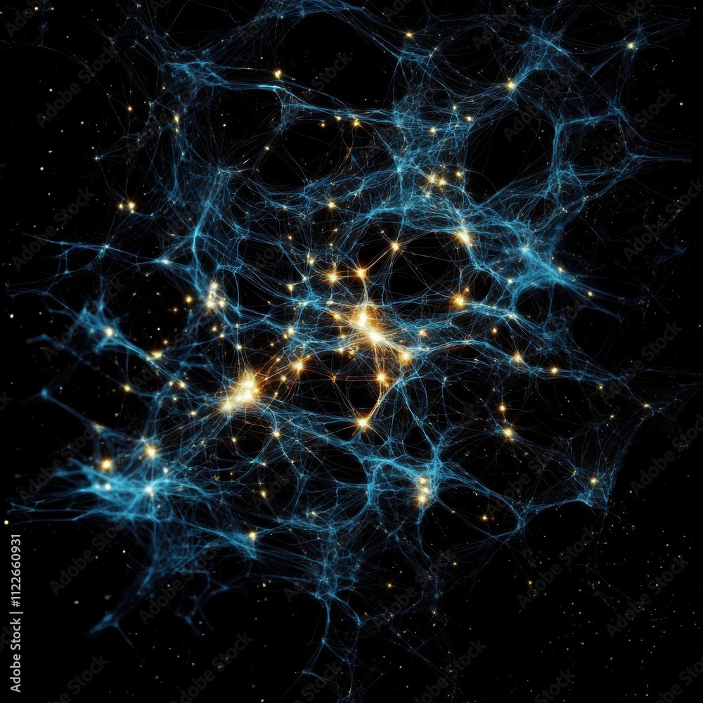 Poster exploring cognitive resonance networksilluminating human thoughts in an interconnected luminescent f
