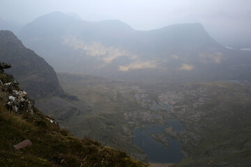 Obraz premium Ridge walk in Liathach - Torridon - West Highlands - Scotland - UK