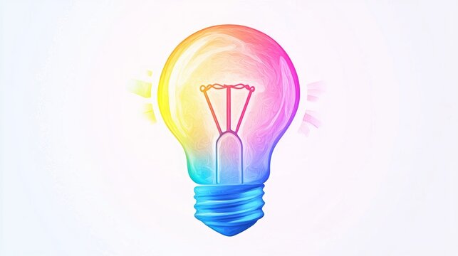 https://s.mj.run/VShFAaVr88A Logo of a light bulb symbolizes an idea on a white background, pastel color --ar 16:9 --quality 2 --stylize 250 --v 6.1 Job ID: 3c390951-045e-460e-8ea8-35d5dae5ecbc