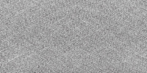 Mixed fabric background. Mottled canvas texture. Vector monochrome illustration