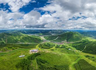 Summer landscape of Chongli County Resorts in China