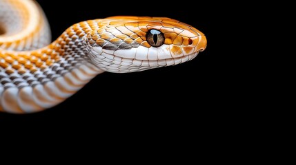 Fototapeta premium Year of Snake Chinese Zodiac Concept, Dynamic Abstract Representation of a Snake in Fluid Motion with Vivid Streaks Against a Dark Background