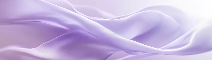 Obraz premium Soft Lavender Fabric Draped in Elegant Waves