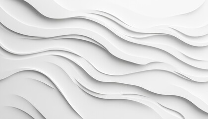 Fototapeta premium Abstract White Wave Pattern Background Design