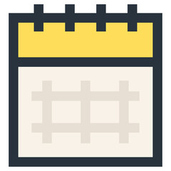 Obraz premium Calendar icon isolated on white background