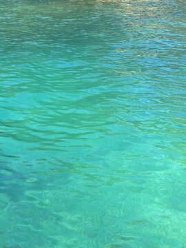 Clean clear rippled water surface