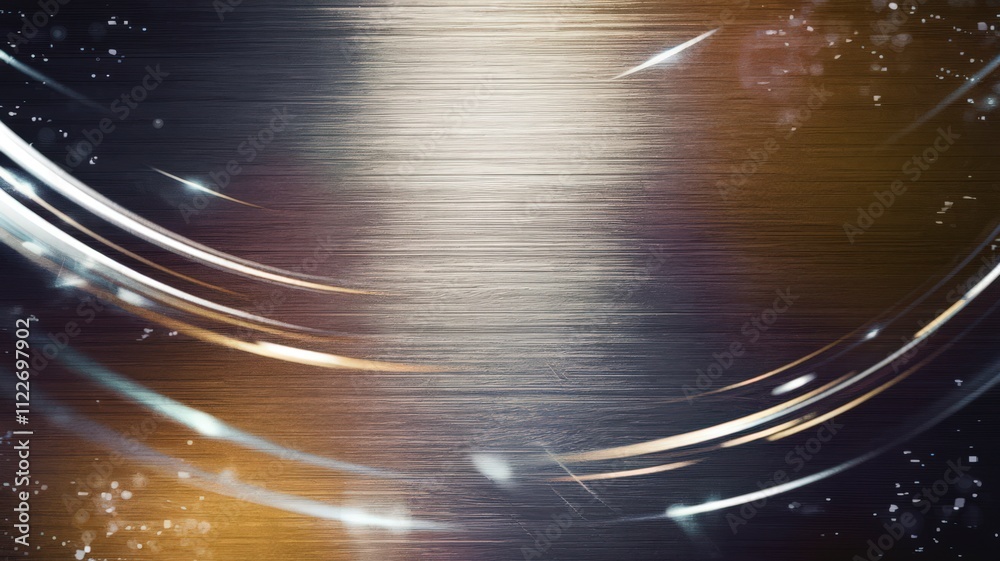 Poster dynamic metallic swirls abstract background graphic design contemporary environment artistic viewpoi