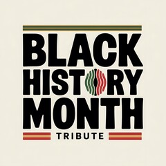 Black History Month Tribute Graphic Design