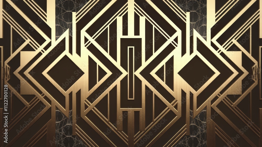 Aufkleber art deco inspired abstract patterns modern design studio graphic art elegant environment aesthetic v