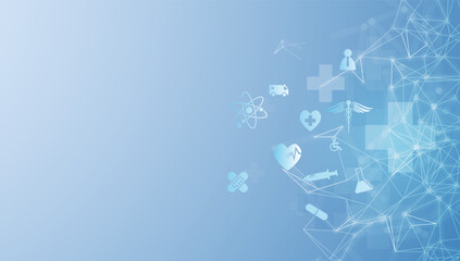 health care icon pattern medical innovation concept background design