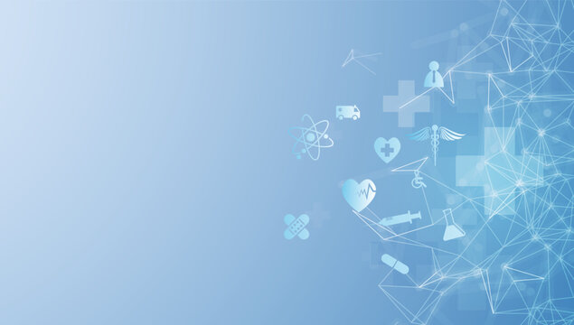 health care icon pattern medical innovation concept background design