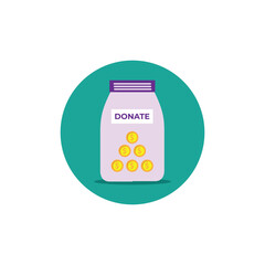 Fototapeta premium Generous Giving Donation Icon Conceptual Illustration