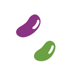 Clip art of simple jelly bean