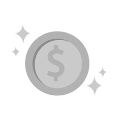 Shiny Silver Coins for Finance and Investment