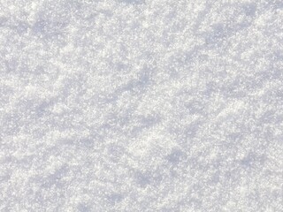 Obraz premium Fresh snow in top view. Snow background.