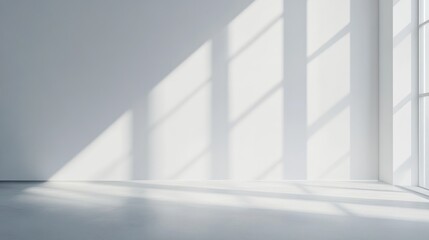 Obraz premium Abstract clean white background emphasizing simplicity and modernity.